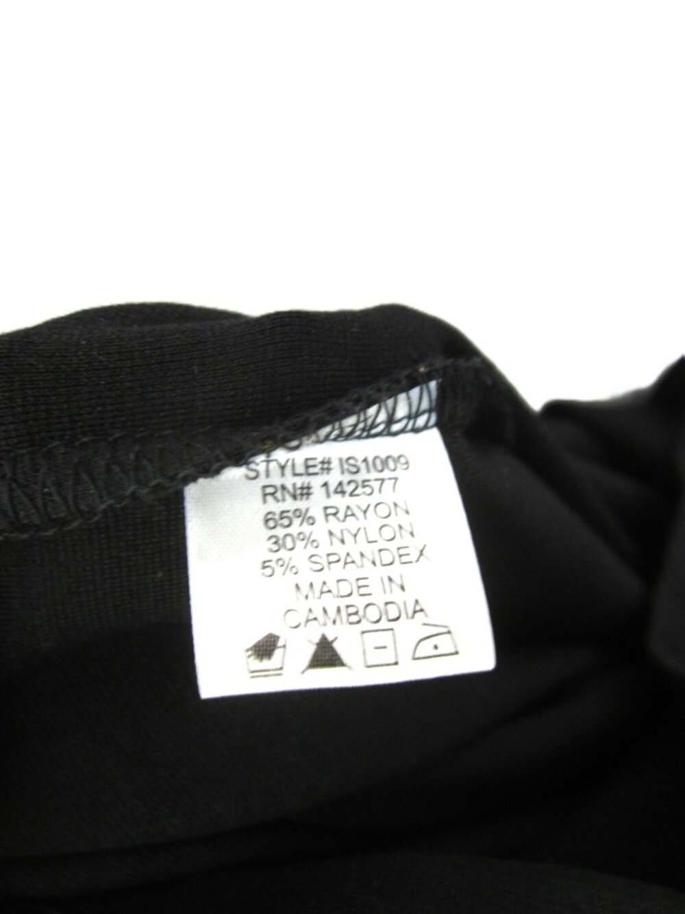 NEW NWOT Size L Iris Black Gray Ponte Knit Pencil Skirt Below Knee Midi Solid - Picture 5 of 11